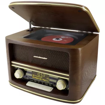 Soundmaster NR961 radio de table DAB+, FM, AUX, USB, CD, Bluetooth, télécommande, marron