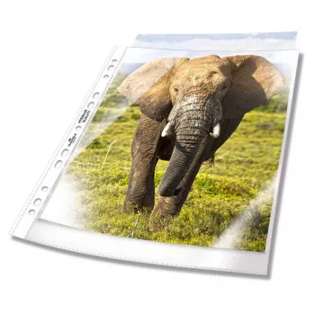 Pochettes de documents DURABLE Premium DIN A4 extra larges, cristal transparent, lisses, 0,08 mm, 50 pièces (999111197)