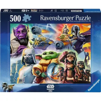 RAVENSBURGER Puzzle The Mandalorian and Grogu (500 pièces)