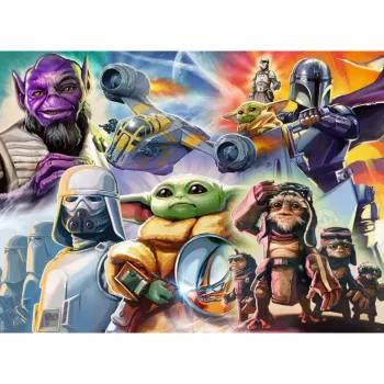 RAVENSBURGER Puzzle The Mandalorian and Grogu (500 pièces)