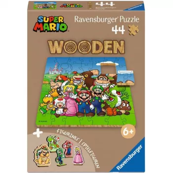 Puzzle en bois RAVENSBURGER enfants - Super Mario (44 pièces)