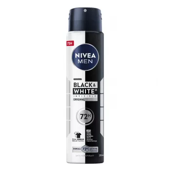 Déodorant anti-transpirant en spray Nivea Men Black & White Invisible Original 250 ml