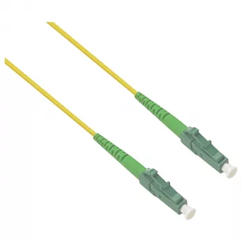 HELOS Câble de raccordement fibre optique OS2 Simplex LSZH 2,0 mm LC/APC-LC/APC jaune 20 m