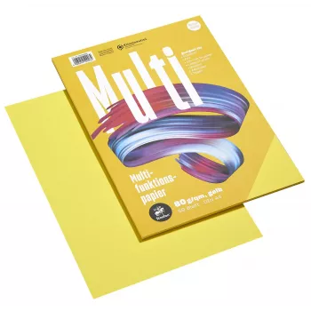 Staufen Papier multifonction 7X A4 80 g jaune 50 feuilles
