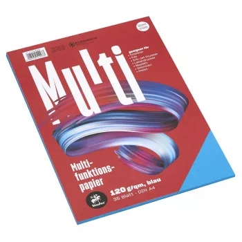 Staufen Papier multifonction 7X A4 120 g bleu 35 feuilles