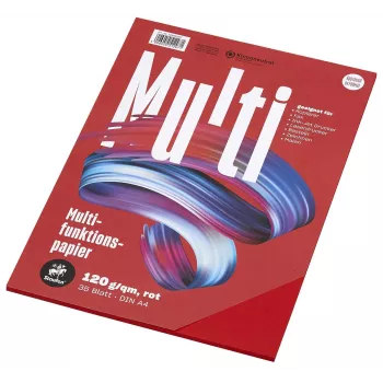 Staufen Papier multifonction 7X 734051297 A4 120 g rouge 35 feuilles