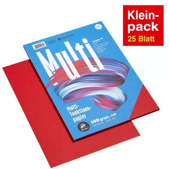 Staufen Papier multifonction A4 rouge 160 g 25 feuilles/paquet
