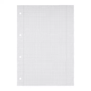 Bloc scolaire Oxford Recycling DIN A4 50 feuilles réglure 28 quadrillé avec marge collé en tête - A4