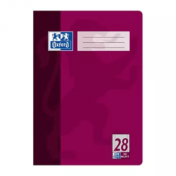 Bloc de recharge Oxford 100050332 A4 90 g/m² ligné - 100 feuilles, blanc, 4 trous, perforé, collé en tête