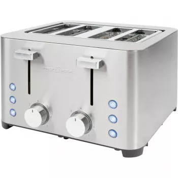 ProfiCook PC-TA 1252 Grille-pain 4 fentes, acier inoxydable, 1500 W
