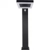 REV Lampe de sol solaire LED carrée noire