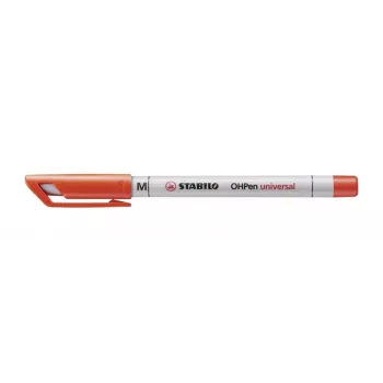STABILO OHPen Universal Rouge marqueur pour rétroprojecteur soluble à l'eau M (Medium) 1 pièce