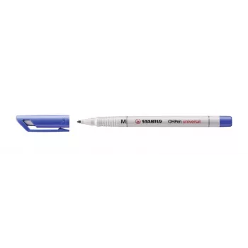 STABILO OHPen Universal Marqueur permanent bleu 1 mm Medium pointe biseau