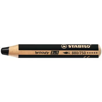 STABILO woody 3 en 1 - noir - 10 mm - 1 pièce