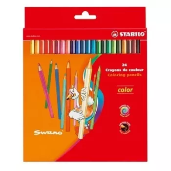 Crayons de couleur STABILO Color - couleurs assorties - lot de 24