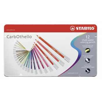 Ensemble de crayons pastel STABILO Carbothello - 12 couleurs assorties