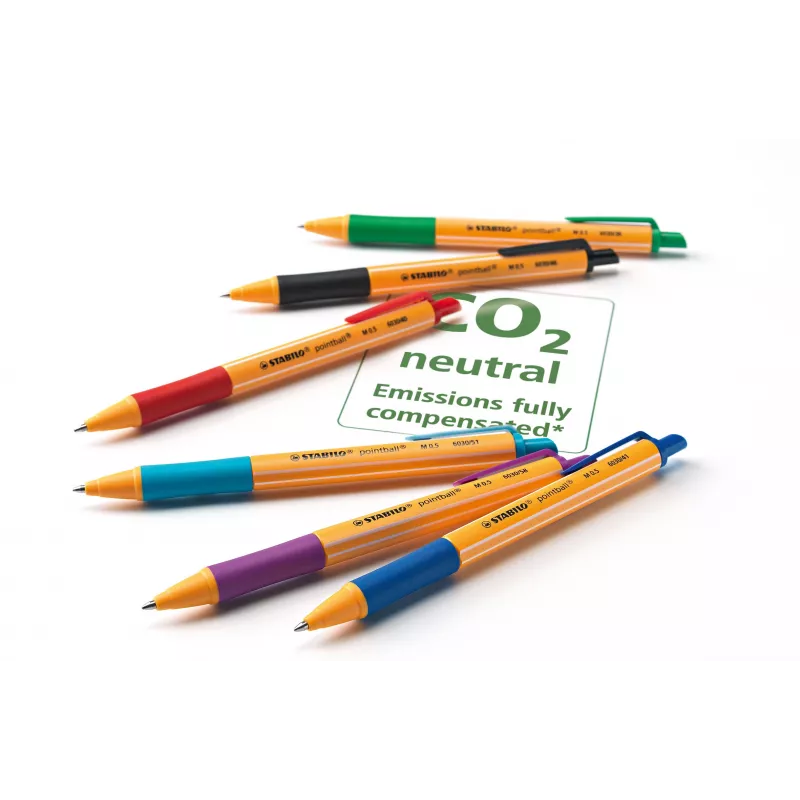 Stylo bille STABILO pointball 6030/36, vert