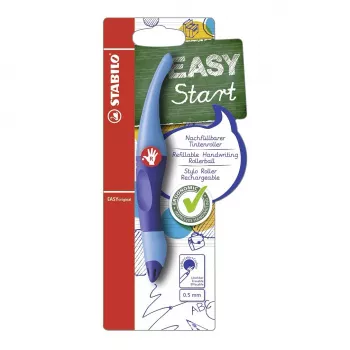 Stylo roller STABILO EASYoriginal - Bleu - Droitiers - Blister - 1 pièce