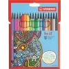 STABILO Pen 68 - Fine - 18 couleurs - Assorties - Pointe ronde - 1 mm - Assorties