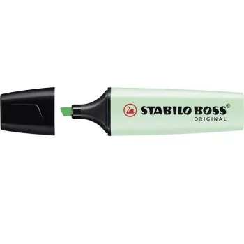 Surligneur STABILO BOSS ORIGINAL - Vert menthe - Pointe biseautée - 2 mm / 5 mm - Encre à base d'eau - 1 pièce