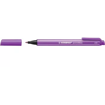 Feutre STABILO pointMax - Violet - Medium 0,8 mm - Ronde - Encre à base d'eau - Pointe fibre nylon