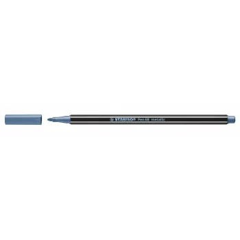 STABILO Pen 68 Metallic feutre - bleu métallisé - 1 pièce