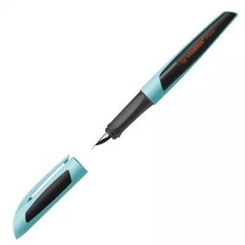 STABILO Flow Sporty stylo-plume bleu clair/noir M medium