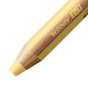 STABILO woody 3 in 1 crayon multifonction jaune pastel