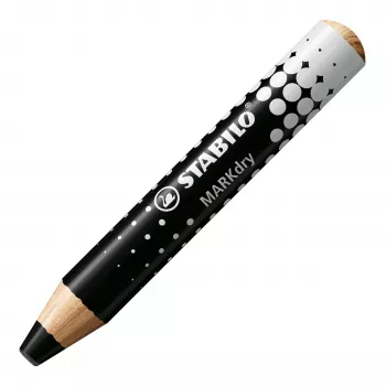 STABILO MARKdry marqueur effaçable à sec pour tableaux blancs noir pack de 5