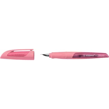 STABILO EASYbuddy L stylo-plume gaucher rouge taille de plume A (débutant) - apprendre à écrire