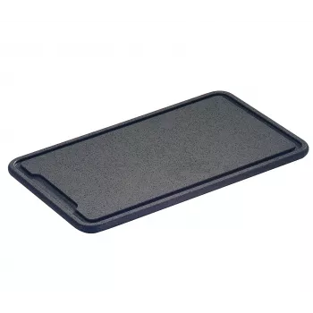 Planche à découper Zassenhaus plastique gris foncé 42 x 27 x 1,5 cm