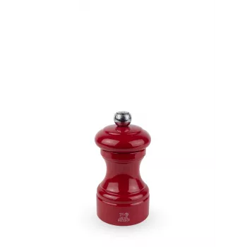Moulin à poivre Peugeot Bistro 10 cm bois de hêtre laqué rouge passion