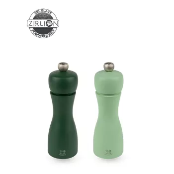 Ensemble de moulins à poivre et à sel Peugeot Tahiti 2 pièces 15 cm vert