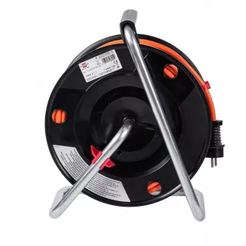 Enrouleur de câble avec rallonge AKYGA AK-CR-06 50 m IP44 4 prises Schuko noir