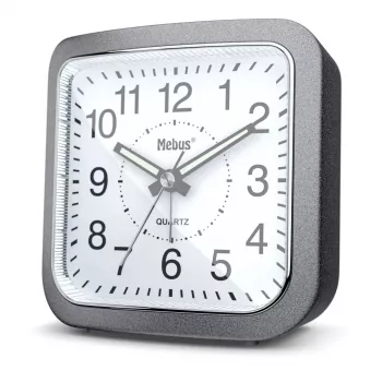 Mebus 56988 Réveil à quartz gris