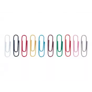 Trombones ALCO ALBERT 26 mm assortis plastifiés ronds 1000 pièces