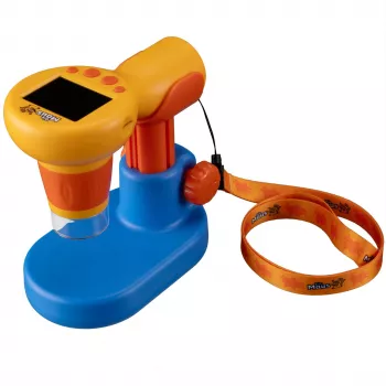 Microscope de poche DieMaus 60x-100x LED jaune/orange