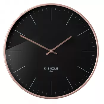 KIENZLE DCF Horloge murale radio-pilotée Modern 25 cm or rose/noir
