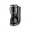 Cafetière à filtre SEVERIN avec broyeur intégré, 1000 W, 8 tasses, carafe thermique, noir/inox