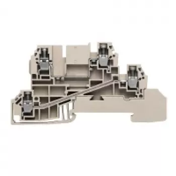 Borne de passage Weidmüller, 2,5 mm², 24 A, 800 V, beige, raccordement à vis, 50 pièces
