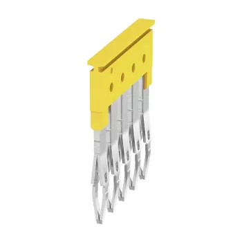 Connecteur transversal Weidmüller ZQV 2.5/5, jaune, 5 pôles, 24 A, 800 V, 2,5 mm²