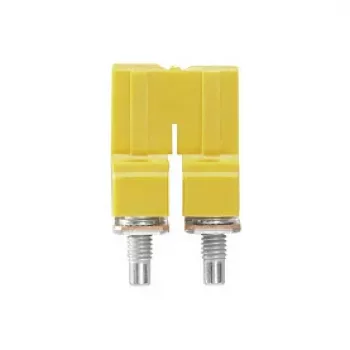 Connecteur transversal Weidmüller WQV 6/2, 2 pôles, 6 mm², polyamide, jaune, UL 94 V-0, 50 pièces