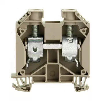 Borne à raccordement à vis Weidmüller WDU 35, 35 mm², 1000 V, 125 A, beige foncé