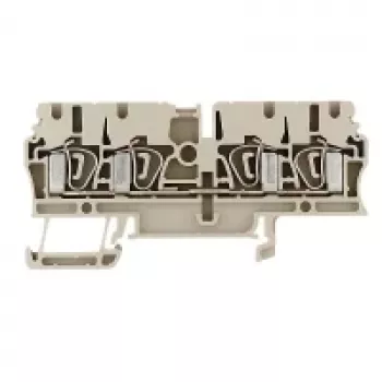Borne de passage Weidmüller ZDU 2.5/4AN, raccordement à ressort, 2,5 mm², beige, 100 pièces
