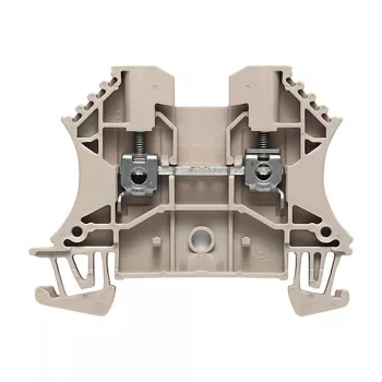 Weidmüller borne de passage, série W, 2,5 mm², 24 A, 800 V, beige, raccordement à vis, montage sur rail DIN, 100 pièces