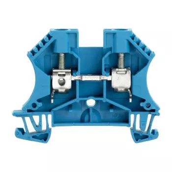 Weidmüller WDU 6 BL borne de passage, 6 mm², raccordement à vis, bleu, 100 pièces