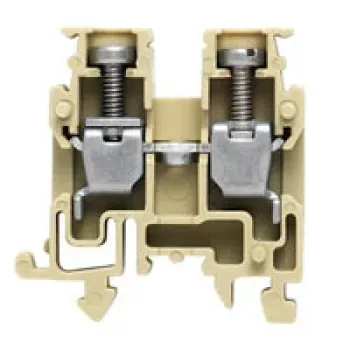 Weidmüller borne de passage, raccordement à vis, 2,5 mm², 800 V, 24 A, beige foncé, rail DIN TS 35