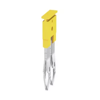 Weidmüller ZQV 2.5/2 barrette de pontage, 2,5 mm², 2 pôles, jaune, 60 pièces