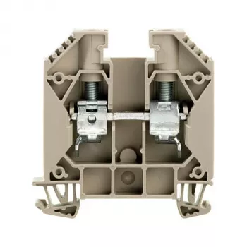 Weidmüller borne de passage WDU 16, raccordement à vis, 16 mm², 1000 V, 76 A, beige foncé