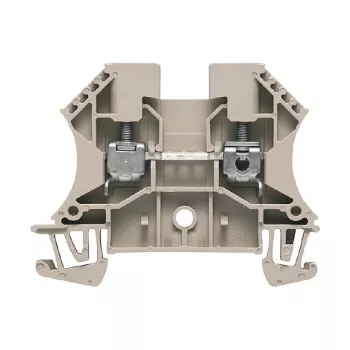 Weidmüller borne de passage, raccordement à vis, 4 mm², 32 A, 800 V, beige, montage sur rail DIN, 100 pièces